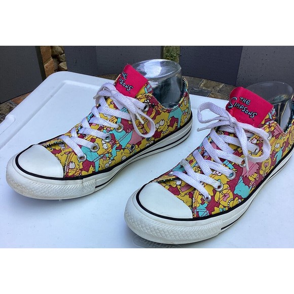 The Simpsons x Converse Maggie Lisa Ox Sneaker Shoes Sz Women 8 Men 6 Unisex - Picture 4 of 14